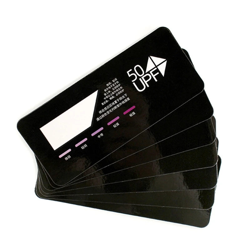 UV Test Card Quick Test UV Sensor UPF50+ Deep Color for STRONGER