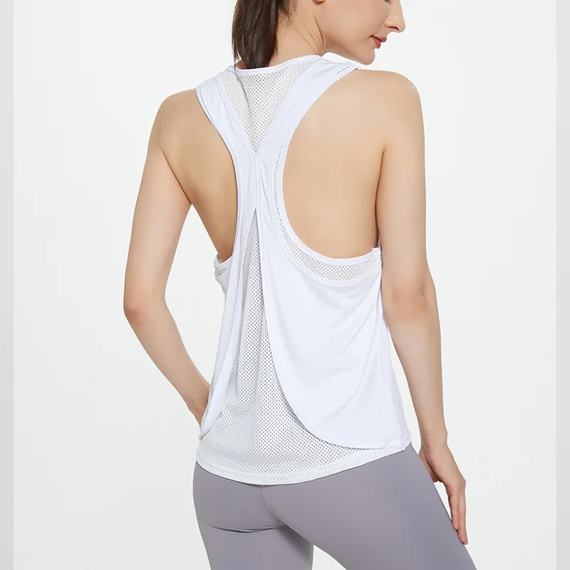 Yoga Shirt Tops for Women Split Backless Breathable Quick Dry Workout Crop Top Sport Tops For Women Fitness