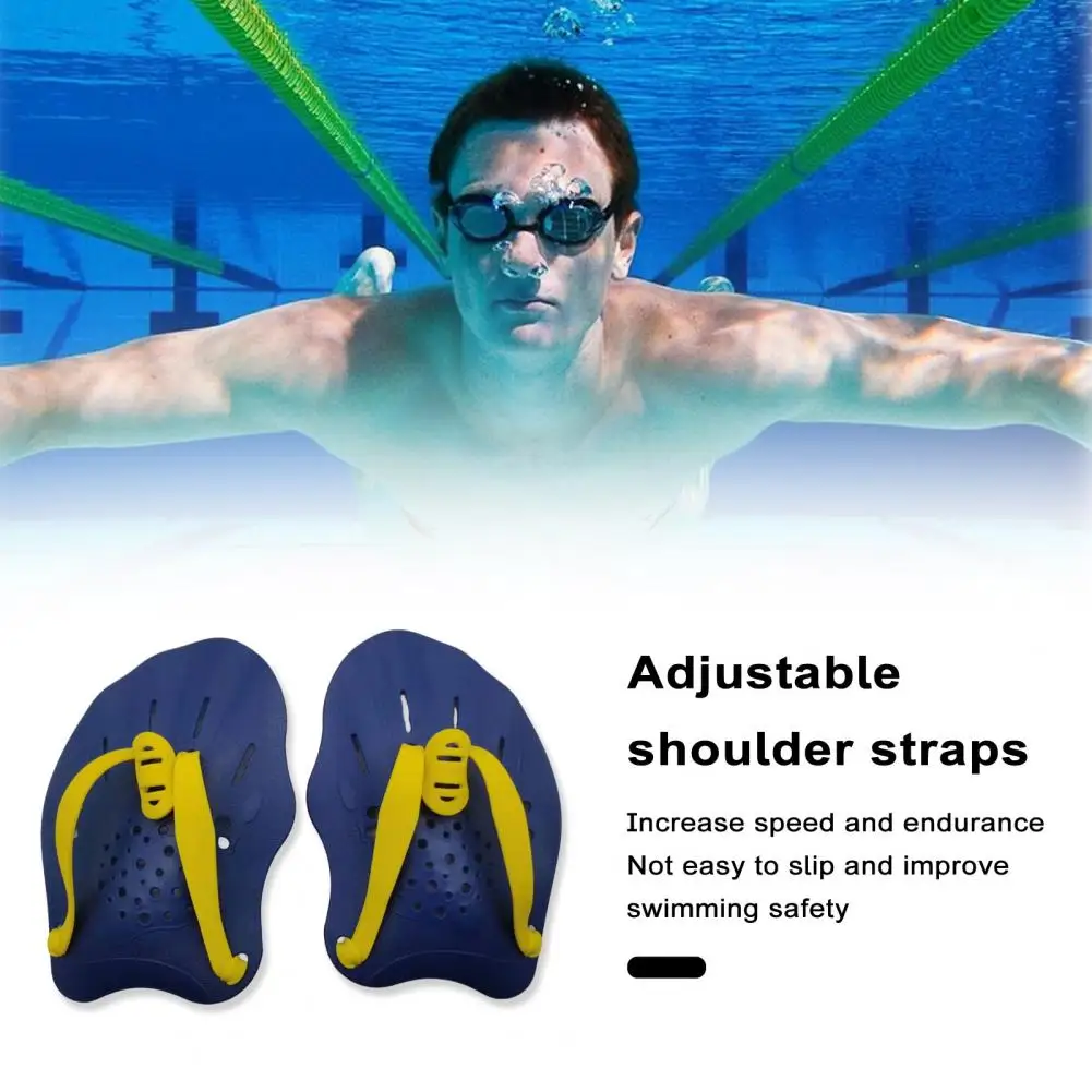 Swim Hand Paddles Swim Training Tool Lightweight Adjustable Swim Training Hand Paddles for Children Adults Enhance Swimming