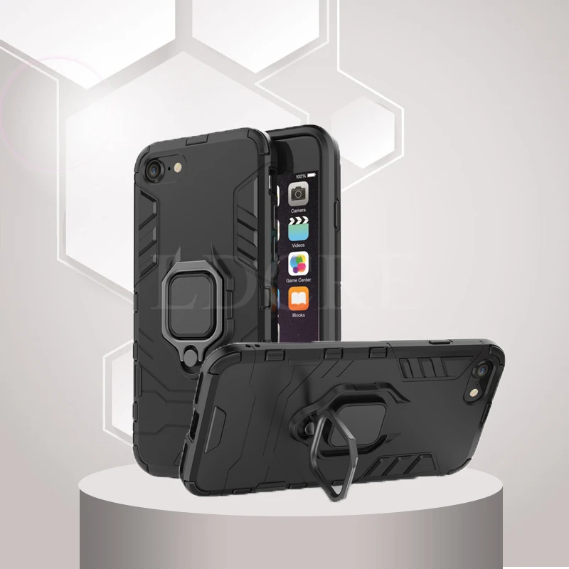 Per Iphone Se 3 Custodia Armatura Anello Di Barretta Paraurti In Silicone Custodia Antiurto Per Iphone Se 3 Custodia Cover Per Iphone Se 3 Iphone Se 2