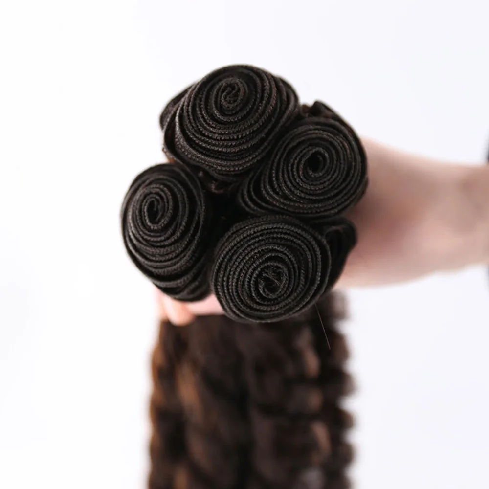 IPARTY Funmi Curly Synthetic Hair Bundles Loose Wave Hair Weaving 16-18 Inch Weft Extensions for Women Fluffy Hairstyle