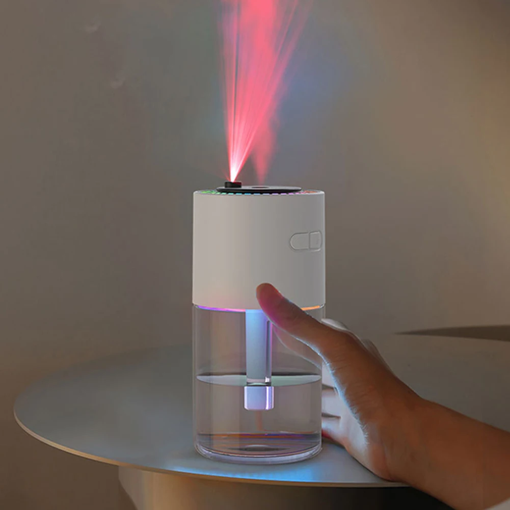 Car Air Humidifier with Colorful Night Light 280ML Purifier Humificador Rechargeable Desktop Aroma Diffuser for Bedroom Home Car