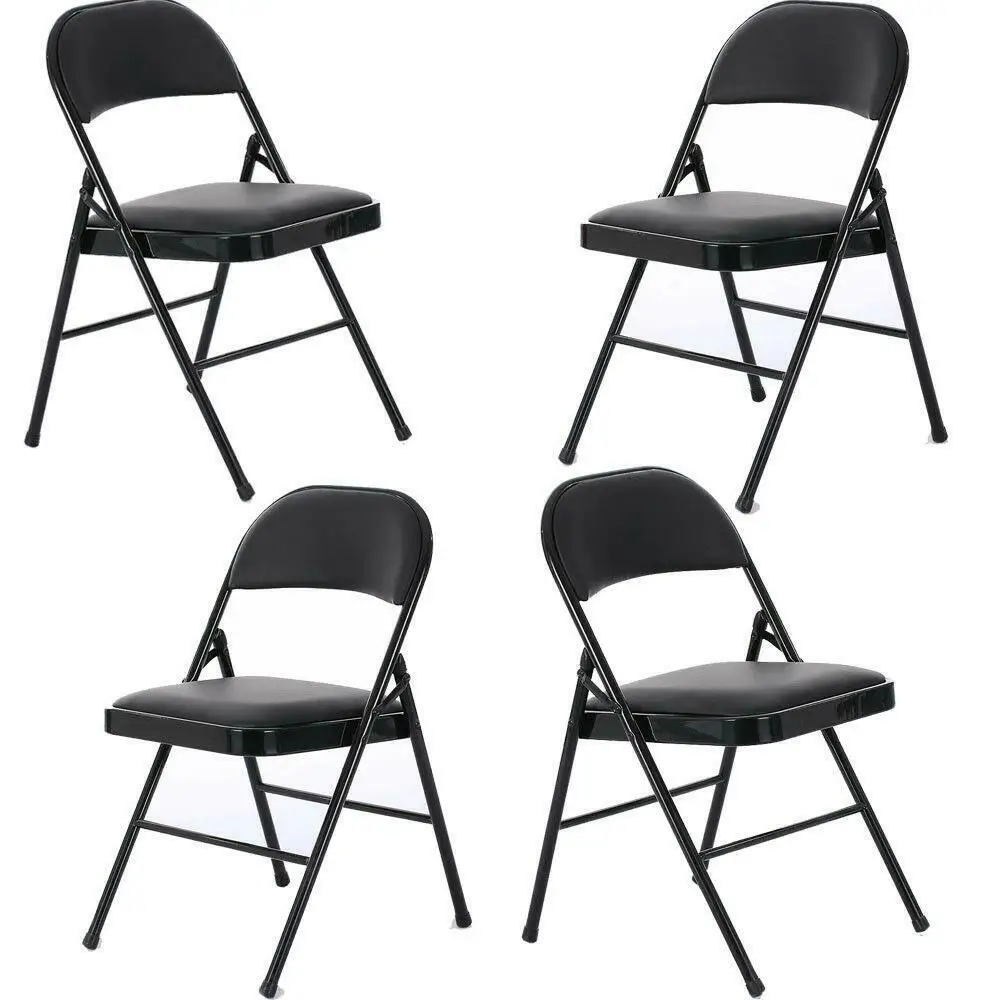 Sillas Plegables Acolchadas de Tela para Interiores de Metal Plegable Silla  de Escritorio Plegable sillas de Oficina sillas de Cocina sillas de jardín Silla  Plegable con Almohadilla Juego de 2 : 