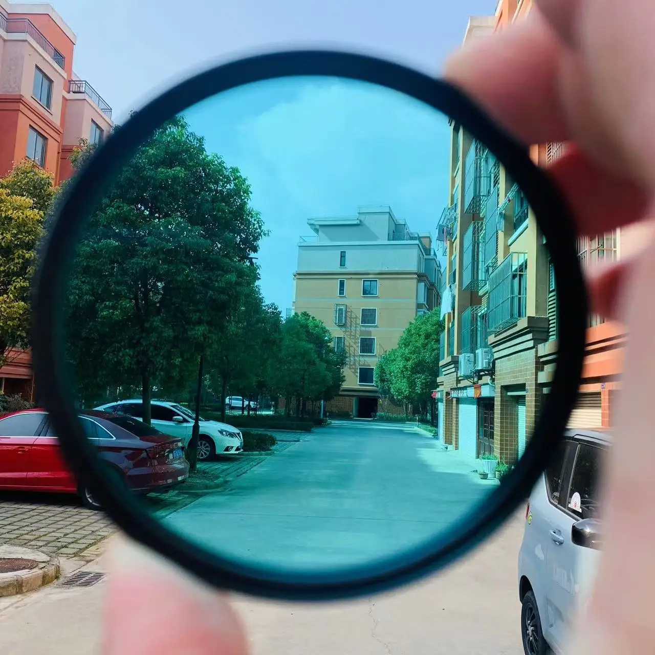 Camera Thread Mounted Round Frame 52mm Blue Glass IR Cut