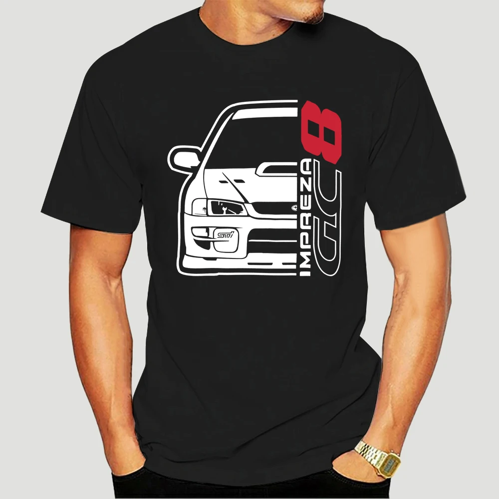 

New Men T Shirt Fashion Men Brand Fitness Slim Fit Japan Car Impreza Gc8 T-Shirt Printing Shirt Men Cotton Tees Streetwear 3511X