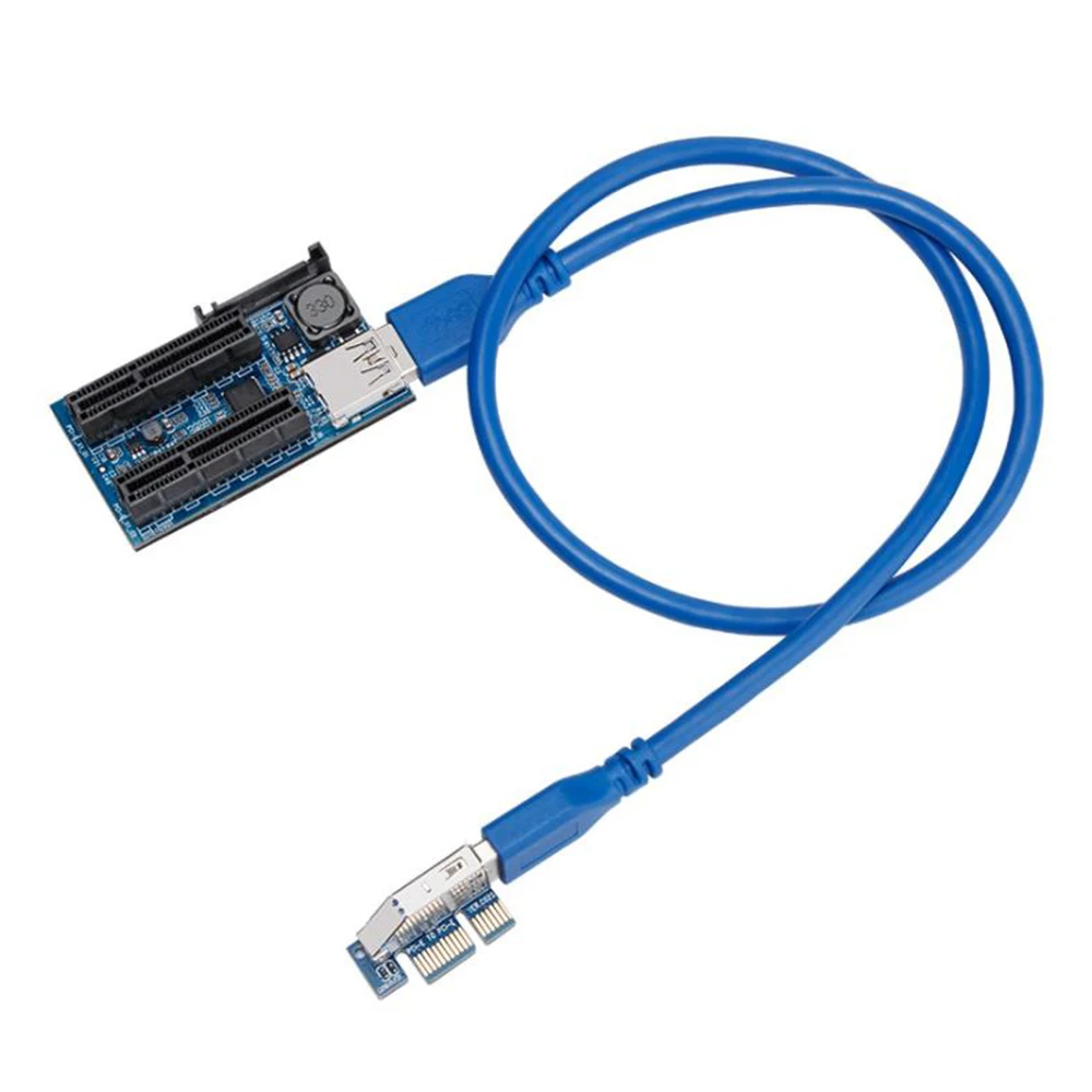 

PCI Express USB 3,0 адаптер сборщик компонентов ПК расширитель PCIE Райзер PCI-E карта Райзер PCI E Райзер для видеокарты, 60 см