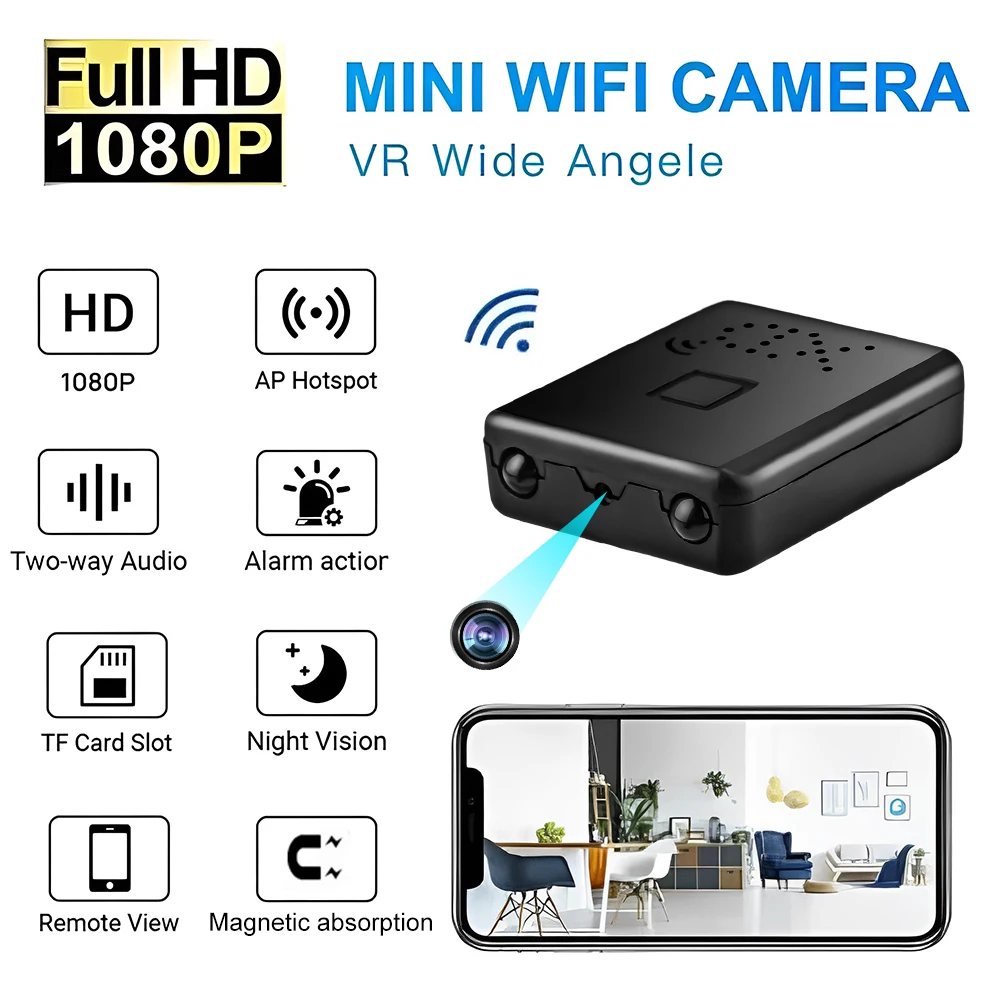 

4K Full HD 1080P Mini ip Cam WiFi Night Vision Camera IR-CUT Motion Detection Security Camcorder HD Video Recorder