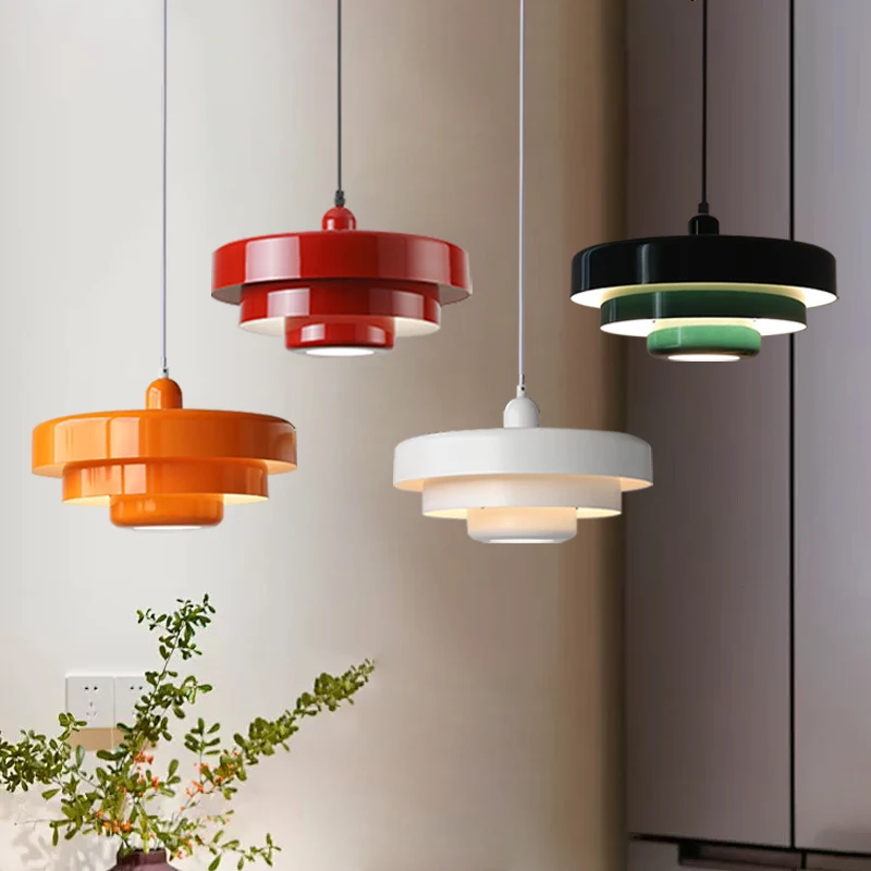 Pendant Light Vintage Orange Home Decoration Hanging Lamp Bedroom Bedside Restaurant Living Rooms LED Mid Century Fixture pendant lights vintage pendant lights pendant lamp rope pendant lamp