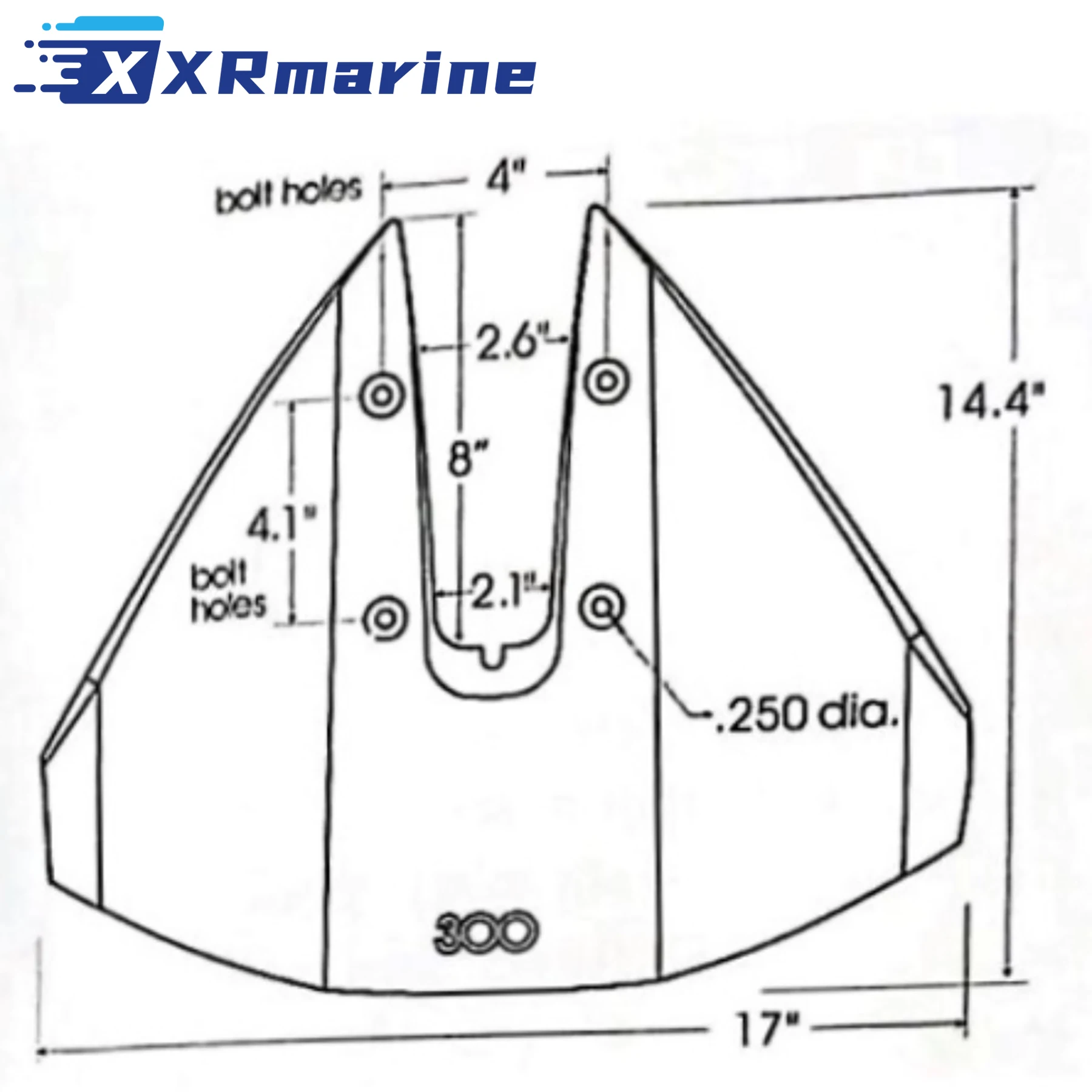 Sport 300 Whale Tail HydroFoil Stabilizer For Outboard Motor - Foto 6