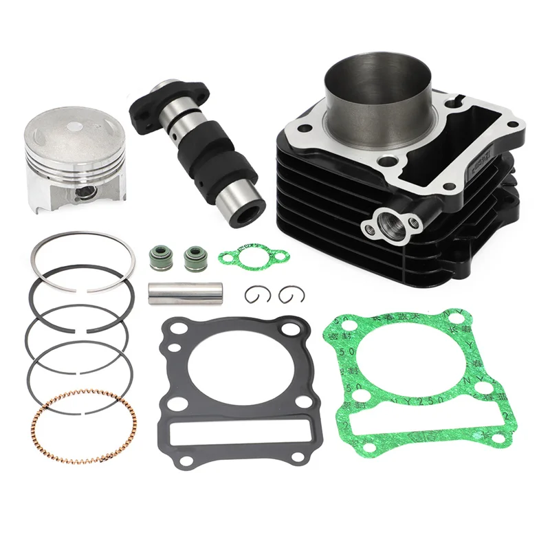 150CC 62mm Big Bore Cylinder Camshaft Piston Convex Piston for Suzuki GN125 EN125 GS125 GZ125 DR125 Upgrade