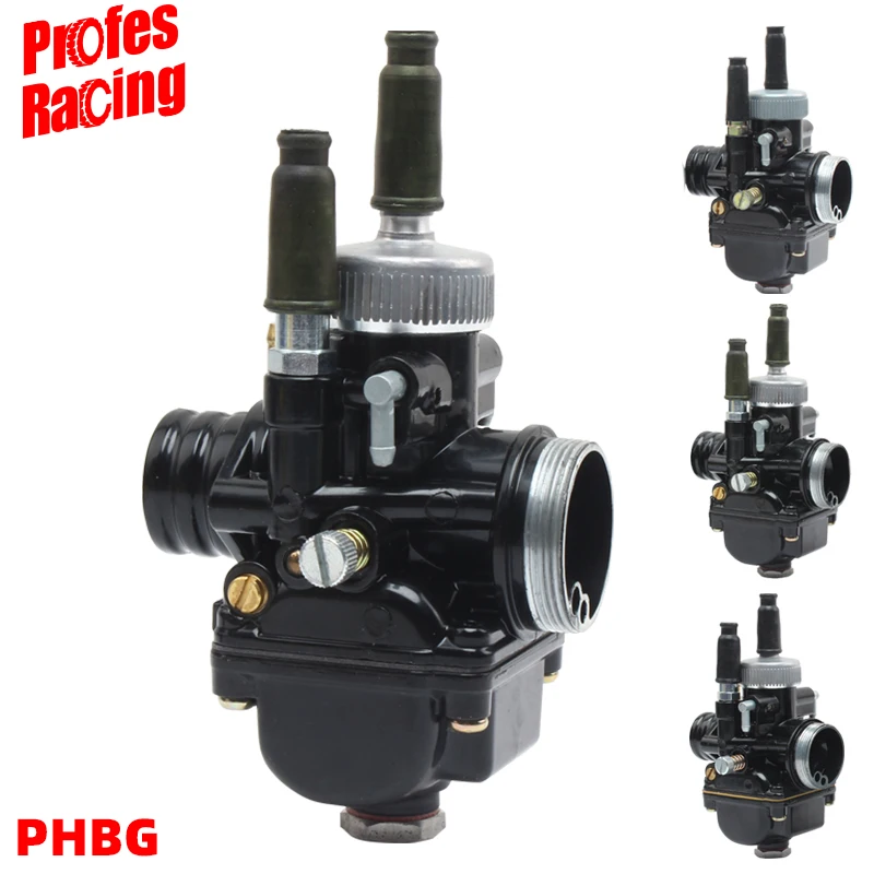 

Motorcycle PHBG Racing 17 19 21MM Carburetor Carb Moped Scooter 2T for Dellorto with air intake RS50 47cc 49cc GY6