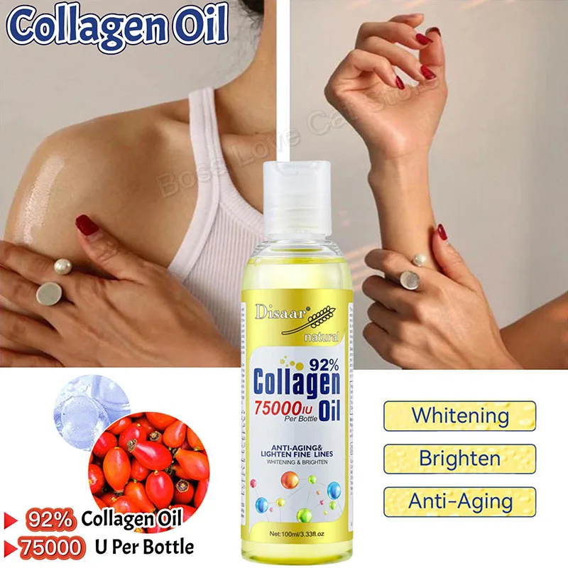 Collagen Body Oil For A Long-Lasting Radiant Glow Anti-Aging Lighten Fine Line Whitening Moisturizing Serum Brighten Smooth Skin line repair firm forever youth serum