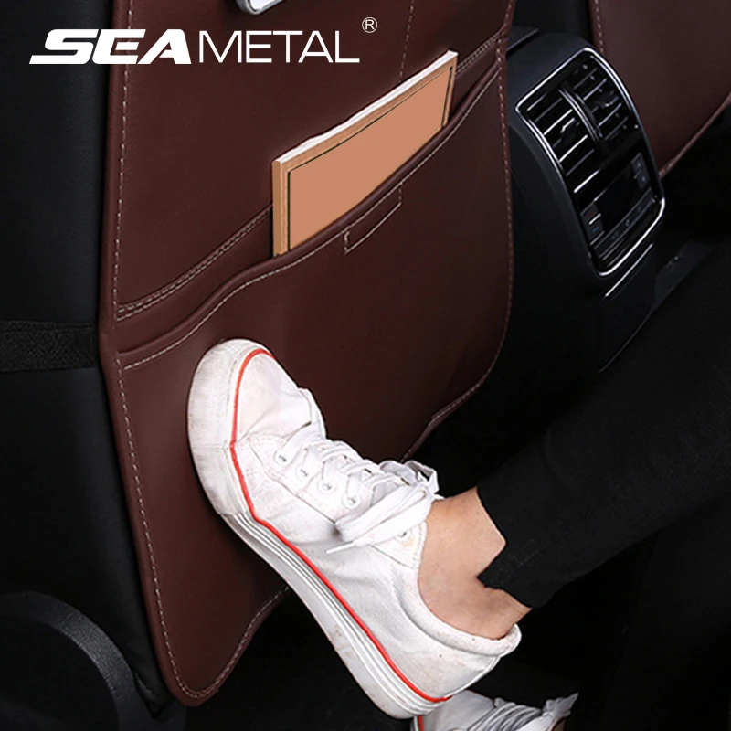 Car Baby Kids Protector Pad Storage Bag Anti Kick Dirt Pad Anti Kick Mat Scratch Pads car seat storage bag