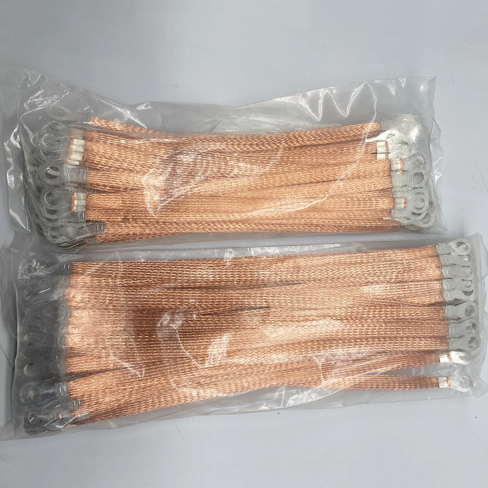 Pure-copper Bridge Grounding Wire Copper Braided Cable Jumper ...