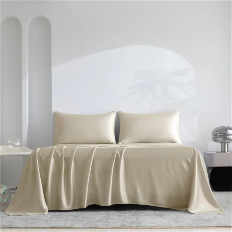 1Pcs Organic Bamboo Flat Bed Sheet Luxury Single Double Queen Size Flat Sheet (Pillowcase Need to Buy) 100% Bamboo Bed Linens 5