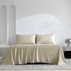 1Pcs Organic Bamboo Flat Bed Sheet Luxury Single Double Queen Size Flat Sheet (Pillowcase Need to Buy) 100% Bamboo Bed Linens 5