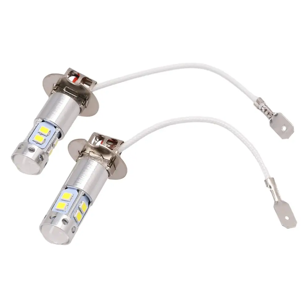 

Car Light High Quality H3 LED Bulb 2pcs DRL Daytime Running Light Fog Driving Lights High Low Beam 3000K Yellow