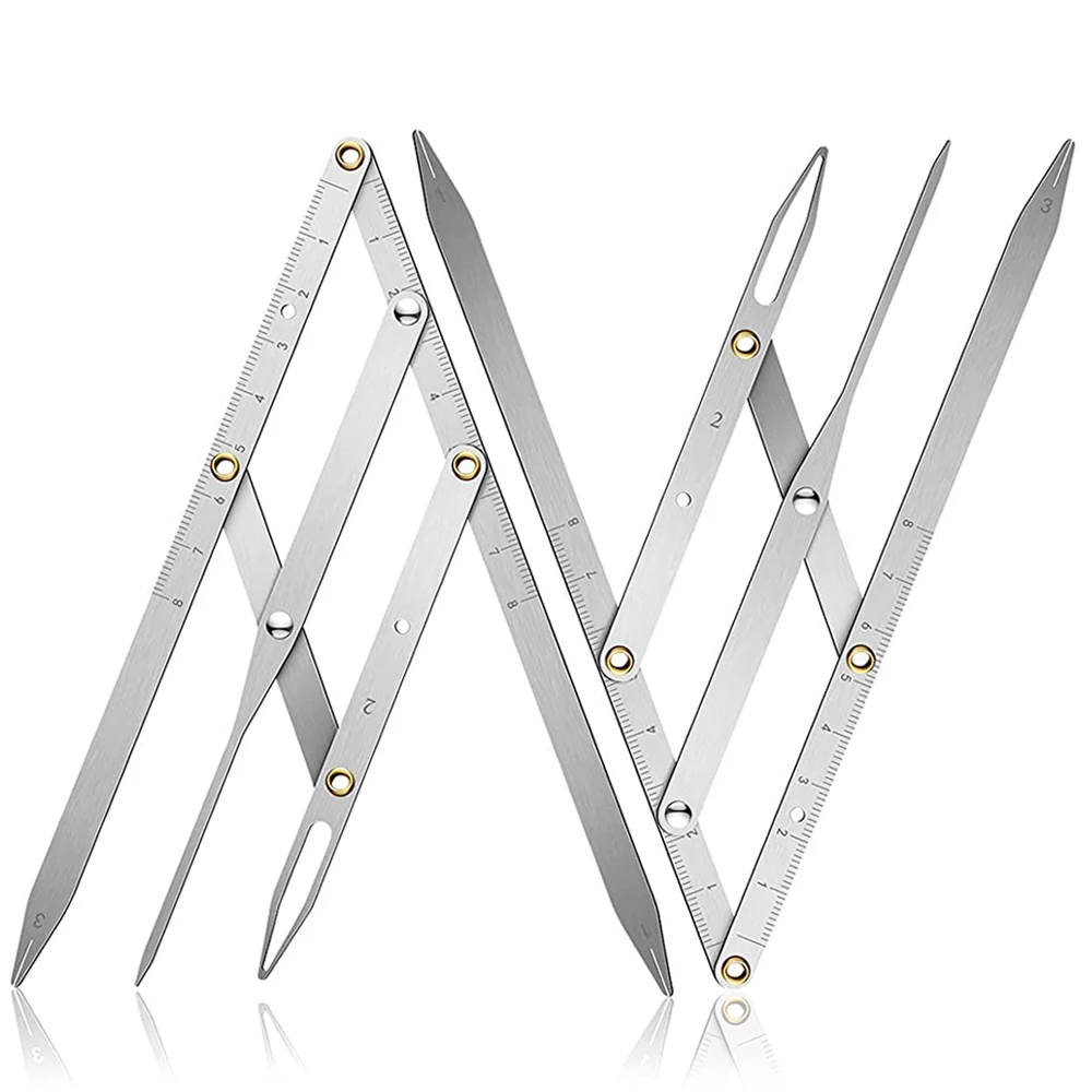 

Eyebrow Measure Ruler Stainless Steel Flexible Eyebrow Caliper Removable Gold Ratio Stencil Measuring Tool for Permanent Makeup