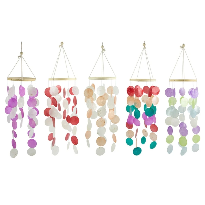 

Handmade Natural Shells Wind Chimes for Creative Birthday Gifts Bedroom Balcony Room Windchimes Home Garden Decorations