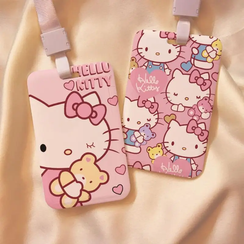 

Kawaii Sanrio Card Sleeve Hello Kitty Anime Cute Cartoon Campus Card Sleeve Bus Card Sleeve Storage Sleeve Christmas Gifts Girls