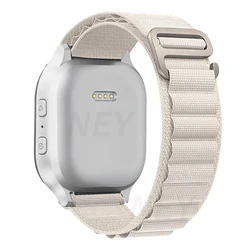 Enhanced Metal C - Hook Bracelet with Alpine Loop Design - 38mm 40mm 41mm (Starlight)