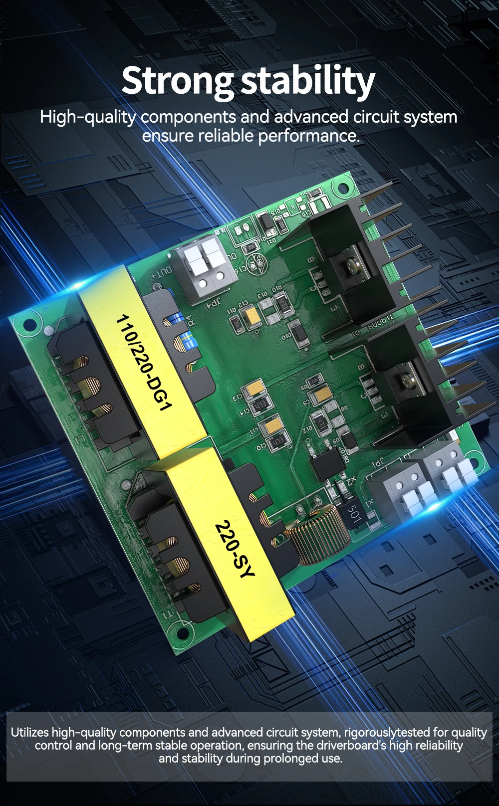 Description Picture 6 of itemUltrasonic Cleaner Accessories 60~180W Drive Board 40KHz 110V/220V Homemade DIY Repair Applications