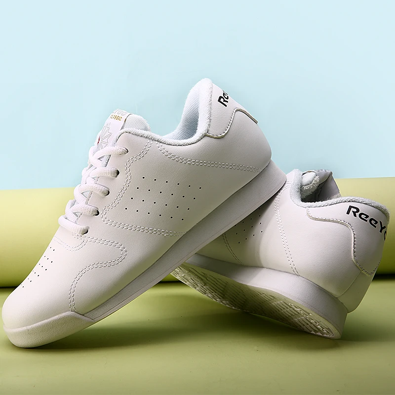 Women's competitive aerobics shoes Children's cheerleading shoes Training competition Small white Adult gymnastics