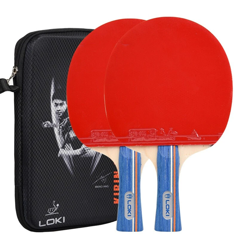 LOKIK3000TableTennisRacketSet2pcsTrainingPingPongBatAmateur