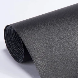 Self-Adhesive Faux Leather Repair Patches - 20x30cm Synthetic PU Fabric for Sofa and DIY Projects (Black)