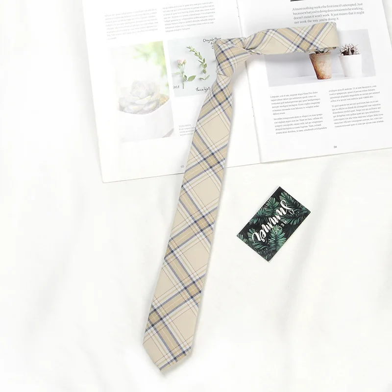 Brown Tie Men Shirt Gift Male Preppy College Style Coffee Stripe Retro Tie Decoration Jk Necktie Female Girly Kawaii Accessories bow tie,woven necktie,necktie set,clip on tie