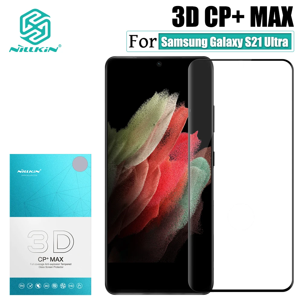 Защита экрана Nillkin 3D CP + MAX для Samsung Galaxy S21 ультратонкое покрытие закаленное стекло