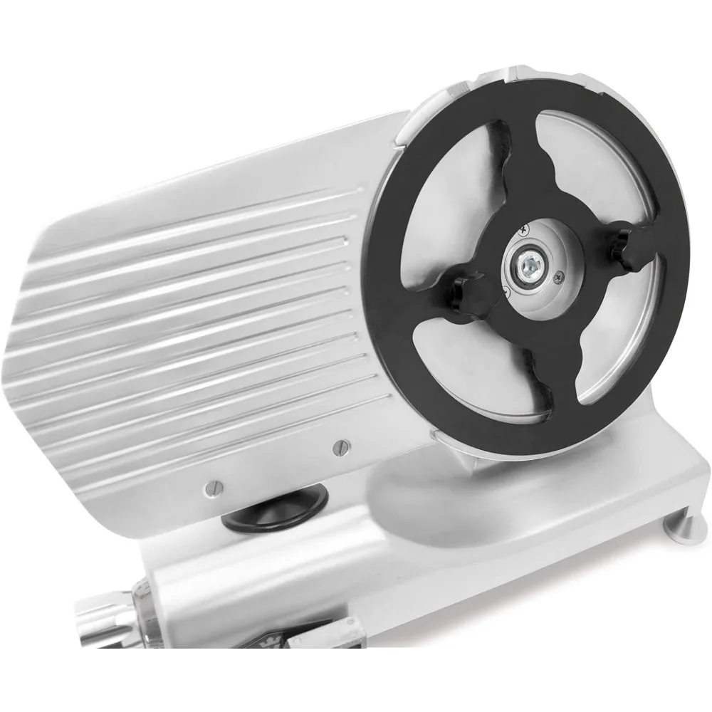 Metal Collection MS-10DT Commercial 320W 10-Inch Meat Slicer Anodized Aluminum Base with Teflon Blade 4