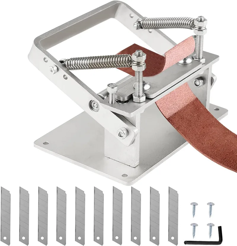 

Leather Strips Thinning Machine Bearing Version 304 Stainless Steel DIY Handmade Leathercraft Belt Thinner Peeler Max Wide 10CM