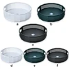 Kitchen Spice Turntable Seasoning Condiments Rotating Serving Tray Bathroom Storage Basket Shelf Organizer Black Large 1