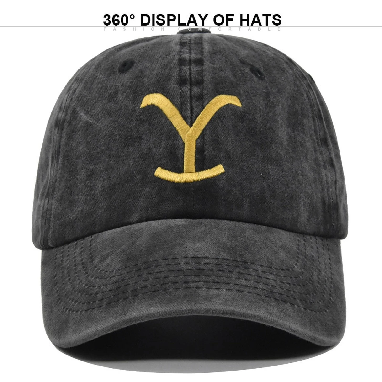 Yellowstone Dutton Ranch Hat Unisex Baseball Hats Vintage Outdoor Visors Cap Solid Embroidery Sunscreen Casquette HT133 2