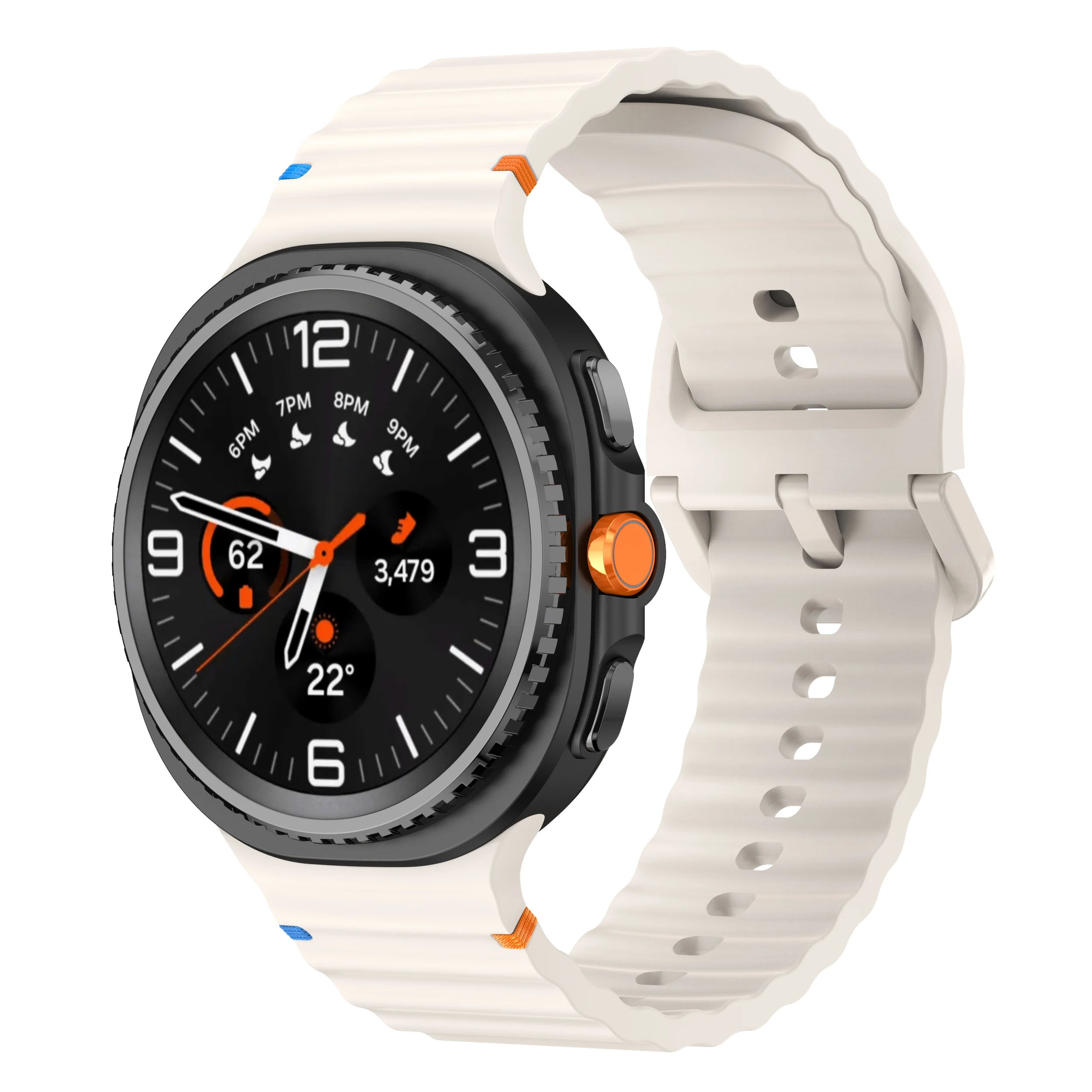 Original-Armband für Samsung Galaxy Watch 9 8, 44mm 40mm Sport-Silikonband ohne Lücken, Armband für Galaxy Watch8 8 Classic – Detail 1
