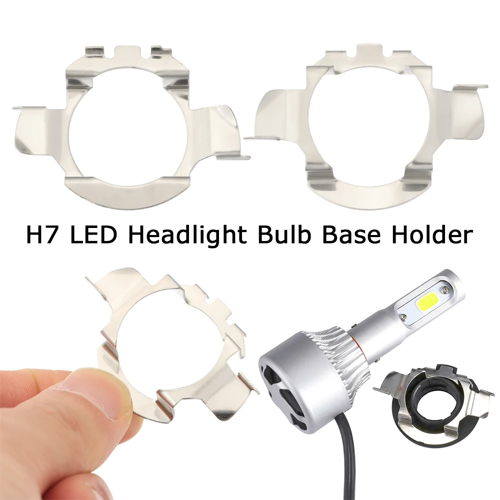 FSYLX h7 led scheinwerfer adapter für Land Rover Discovery h7 led  scheinwerfer halter für Fokus 2017 abblendlicht led clips für Fiat 500 -  AliExpress