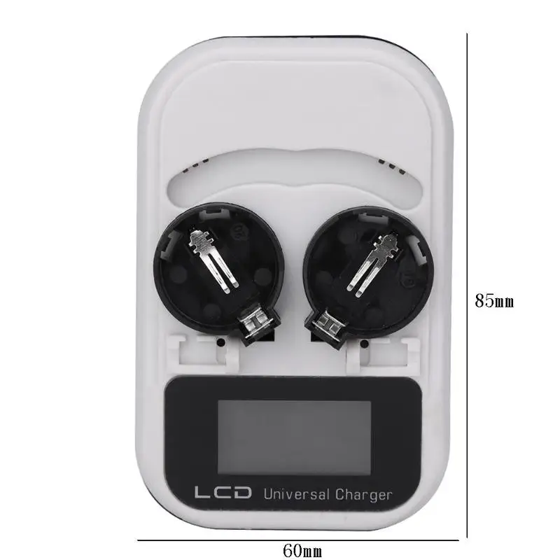 3.6V LCD EU Plug Button Battery Charger Recharging LIR/LIR/LIR2032/ML/ML/ML2032 Indicator intelligent 2-Slot