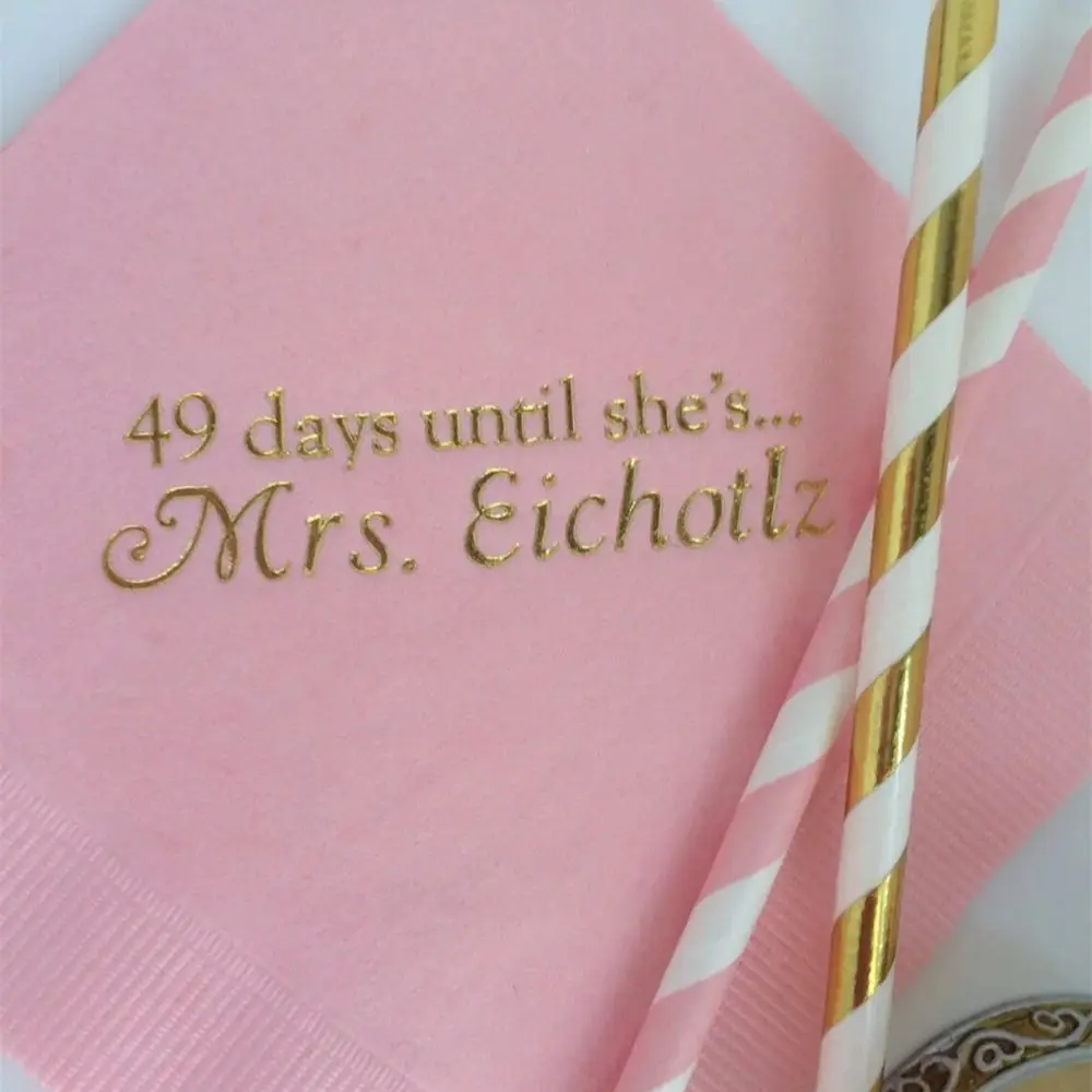 

50 персонализированных салфеток, персонализированные салфетки, свадебные коктейльные салфетки, бумажные салфетки для свадебного душа, монограмма, индивидуальный обед