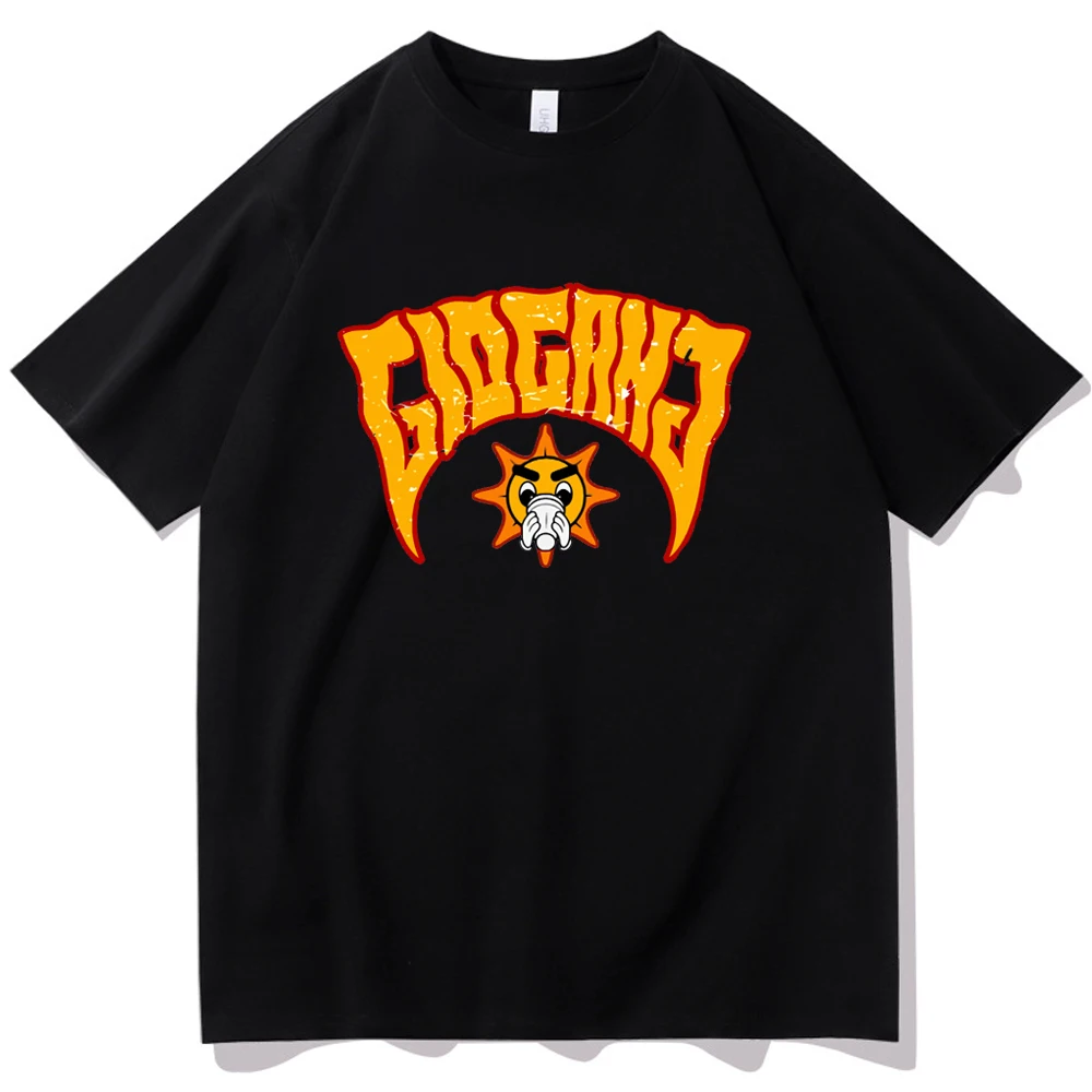 Chief Keef Glo Gang Shirt Chief Keef Sun Graphic Shirt Regalo Per Chief Keef Fans Unisex O-Collo Camicie A Maniche Corte