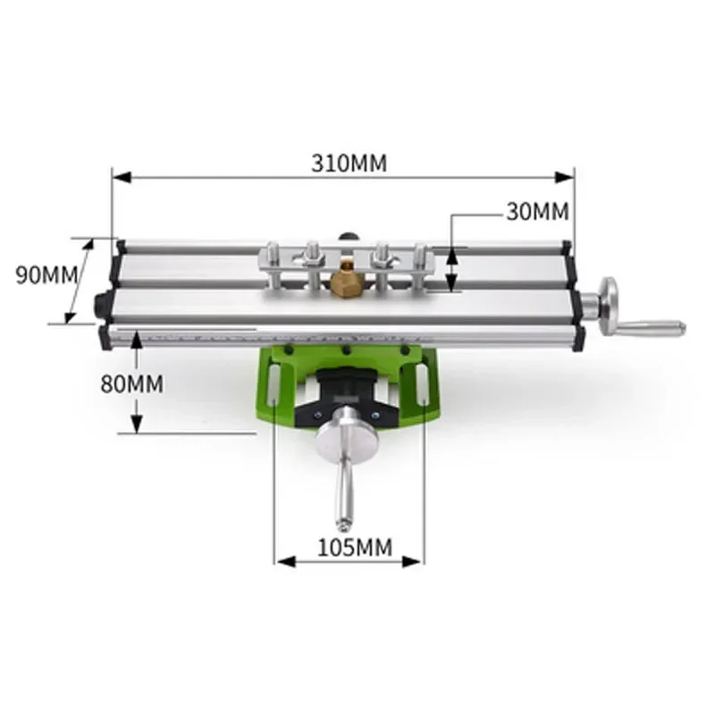 functional Worktable Bench Drill Vise Fixture Milling Drill Table X and Y-axis Adjustment Coordinate Table For Mini