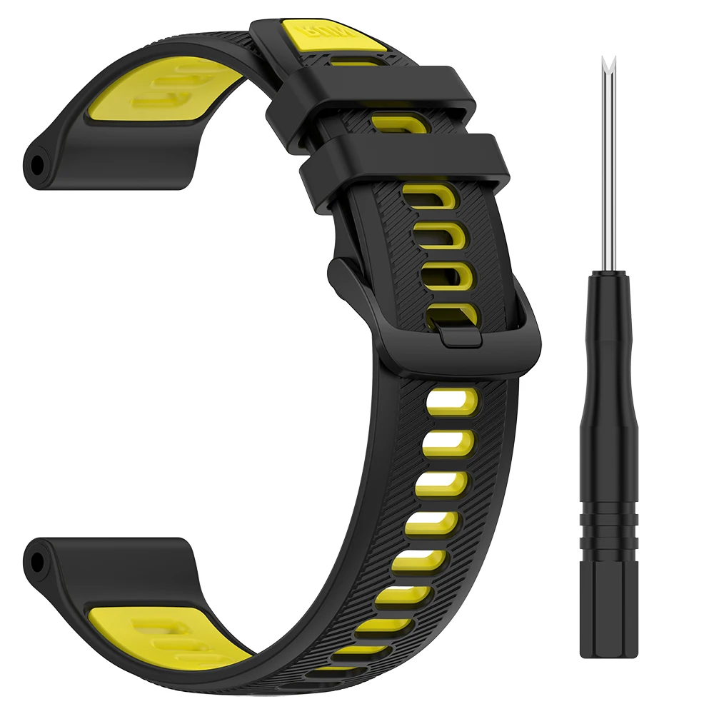 Two-Tone Silicone Sports Strap Replacement Bracelet Watchband