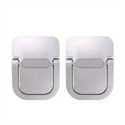 Aluminum Alloy Portable Laptop Stand Set - Adjustable Mini Legs for Enhanced Computer Support (White 2pcs)