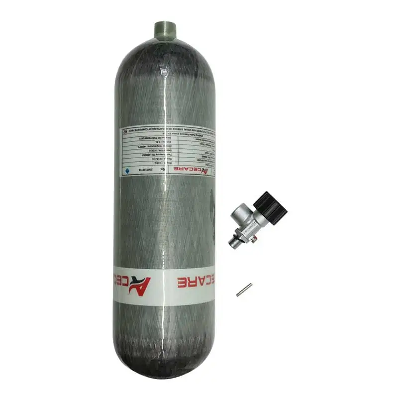 Acecare 4500Psi 300Bar 30Mpa 6.8L bombola in fibra di carbonio bombola per immersione HPA Air Bottle M18 * 1.5 valvola e stazione di archiviazione Scuba