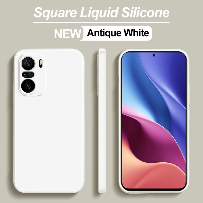 Carcasă originală pătrată din silicon lichid pentru Poco F3 PocoF3 Poco F 3 Pro, moale, pentru Xiaomi Poco F3 Poco F3 PocoF3 Poco_voghion.com