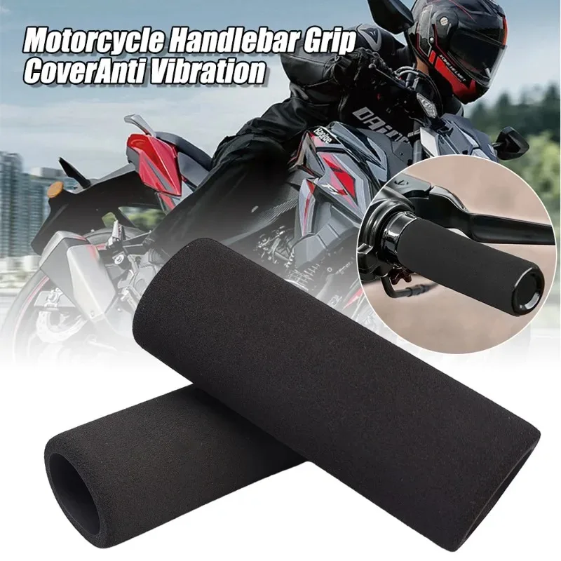 Universal Soft Sponge Sleeve Non-Slip for Motorbike Motorcycle Grip Covers Anti Vibration Comfort Foam Slip-On Handlebar Grips