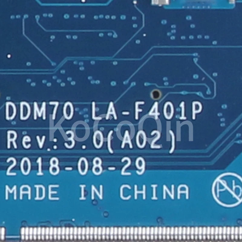 Placa-mãe Portátil para Dell Latitude E5490 5490 Notebook Mainboard 0c08dh 09x5j9 08kn1w 01twgw 08dt9h i3 i5 i7 ° La-f401p - Imagem 3