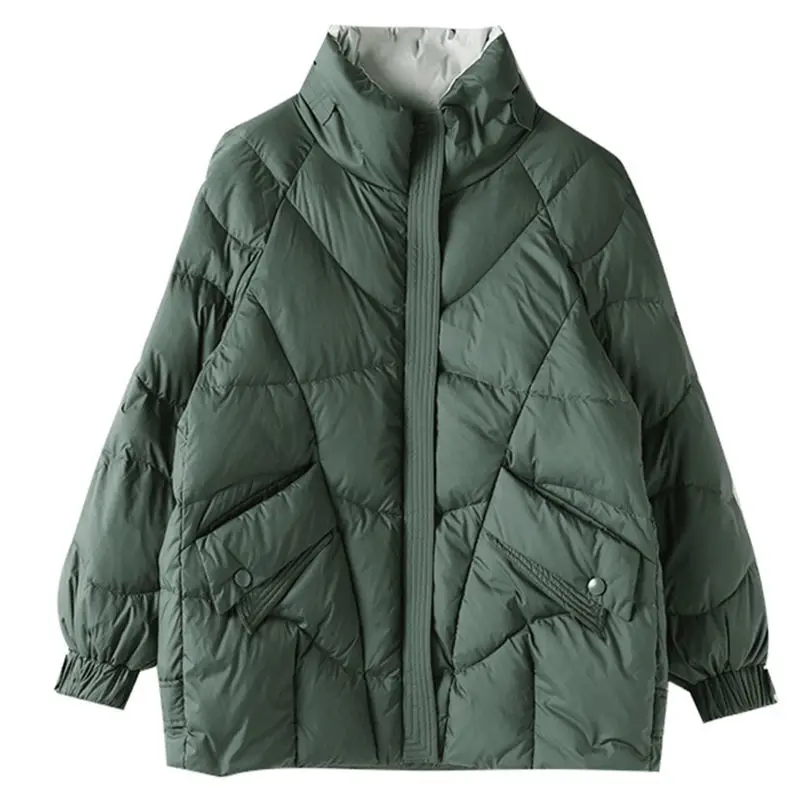 Рисунок 4 - Женская свободная куртка с воротником-стойкой