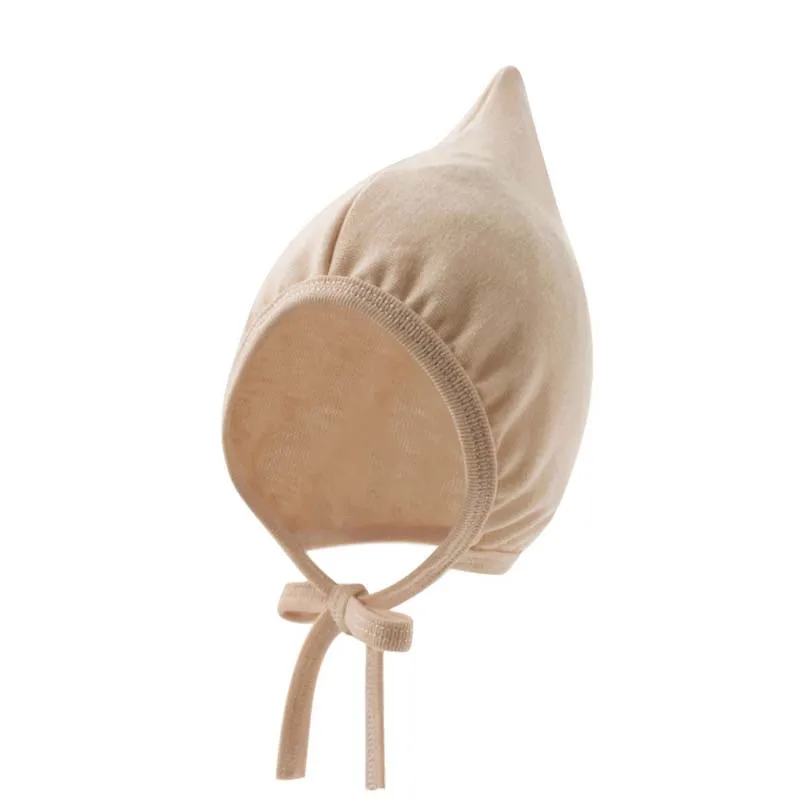 Cute Baby Hat Cotton Newborn Elf Hat Infant Beanie Hats for Girls Boy Bonnet Spring Autumn Korean Toddler Cap Accessories 0-12M 5