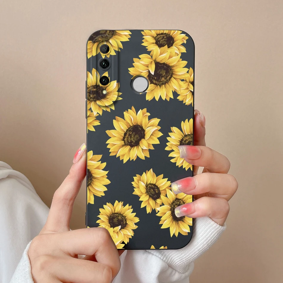 Floral Liquid Silicone Shockproof Phone Case with Camera Protection